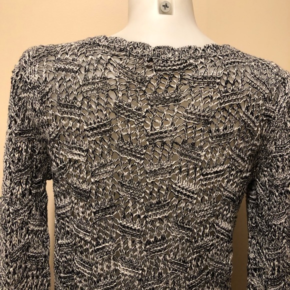 LOFT KNIT SCALLOPED POINTELLE SWEATER SIZE S - Picture 5 of 17